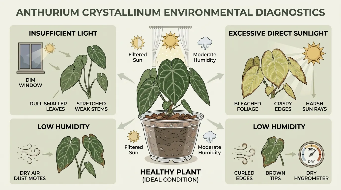 anthurium crystallinum care