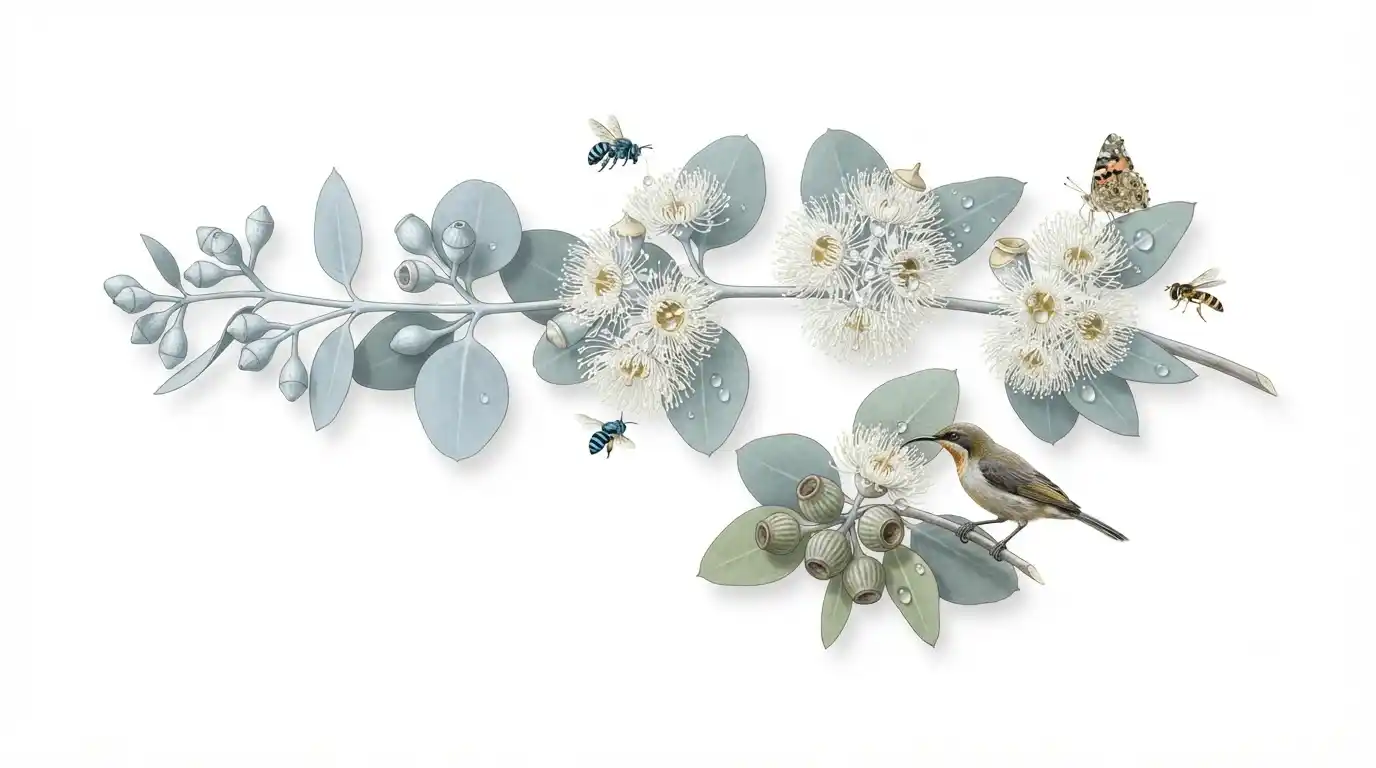 baby blue eucalyptus flowers