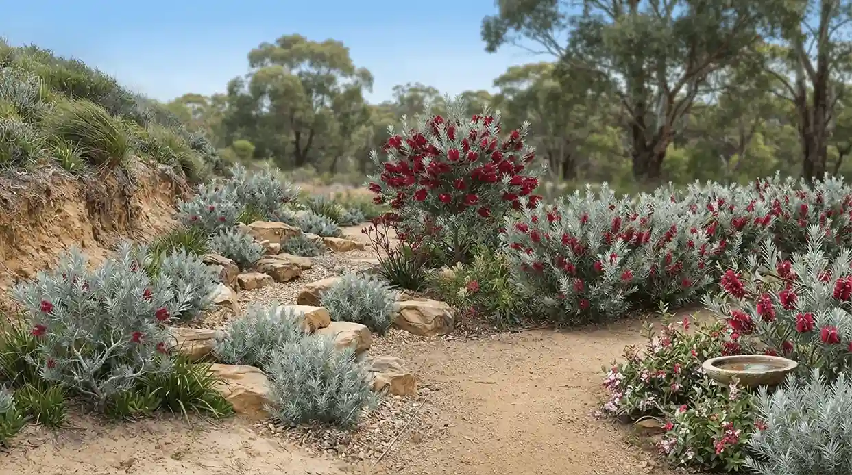calothamnus quadrifidus grey