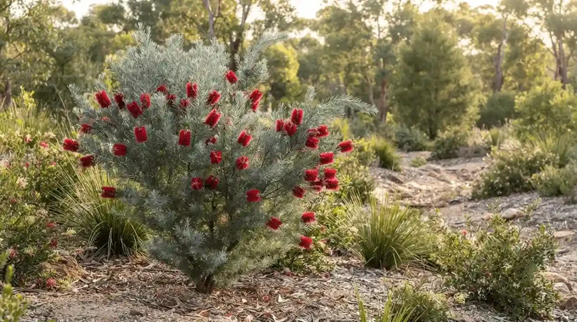 calothamnus quadrifidus grey