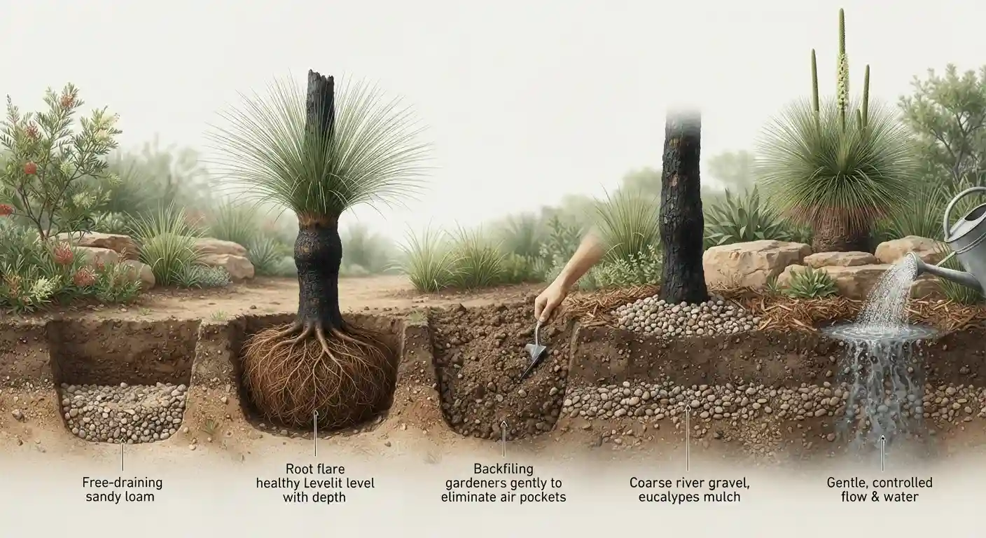 grass tree garden ideas