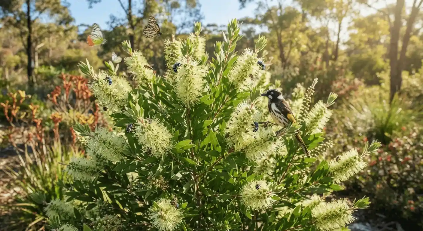 green bottle brush