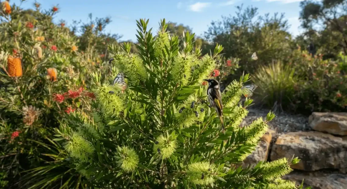 green bottle brush