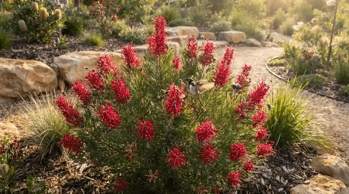hakea red pokers