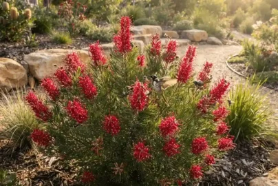 hakea red pokers