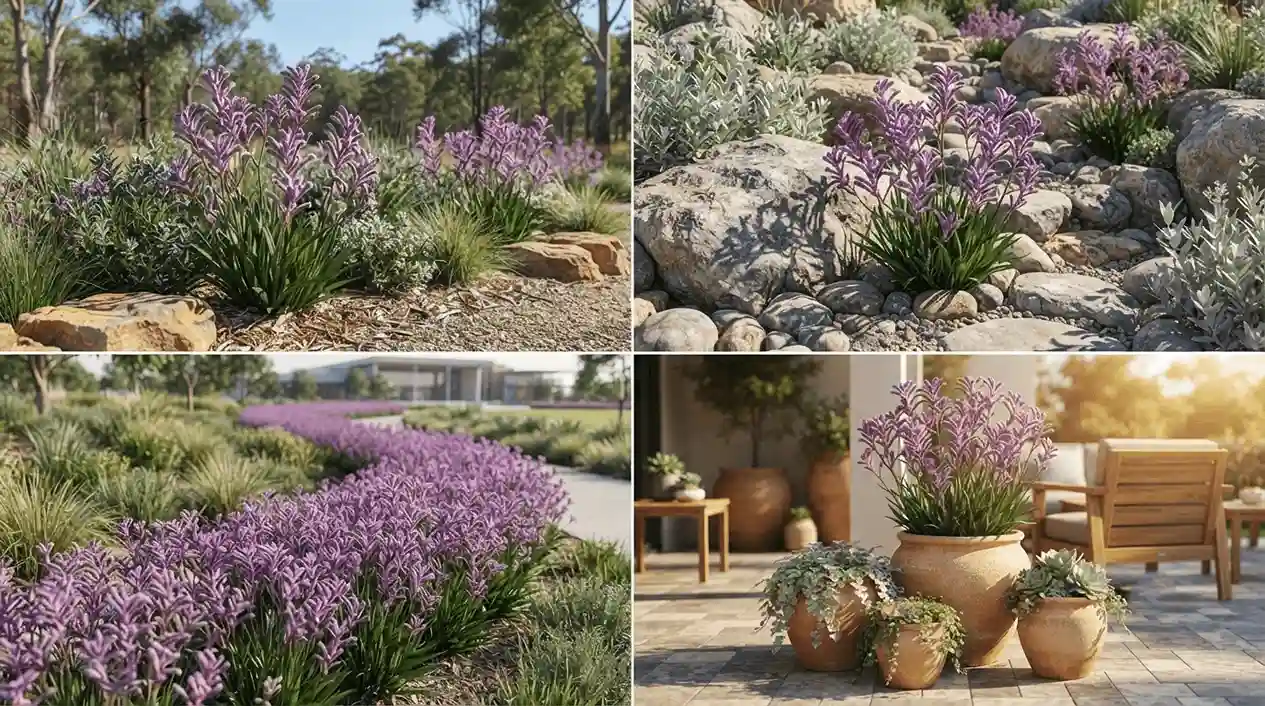 landscape lilac kangaroo paw