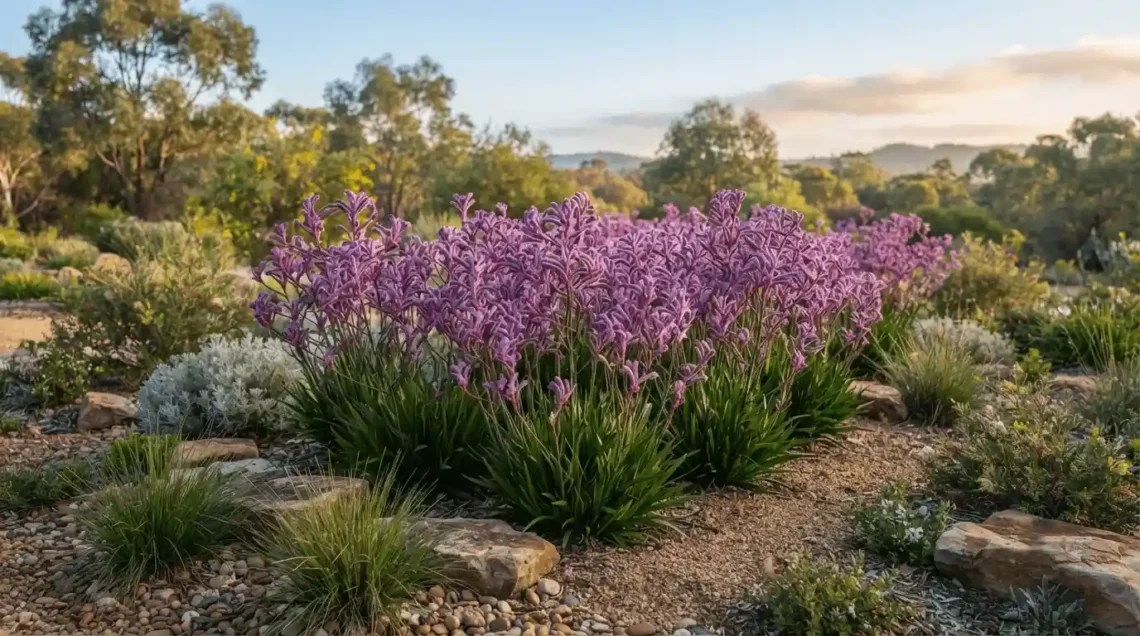 landscape lilac kangaroo paw