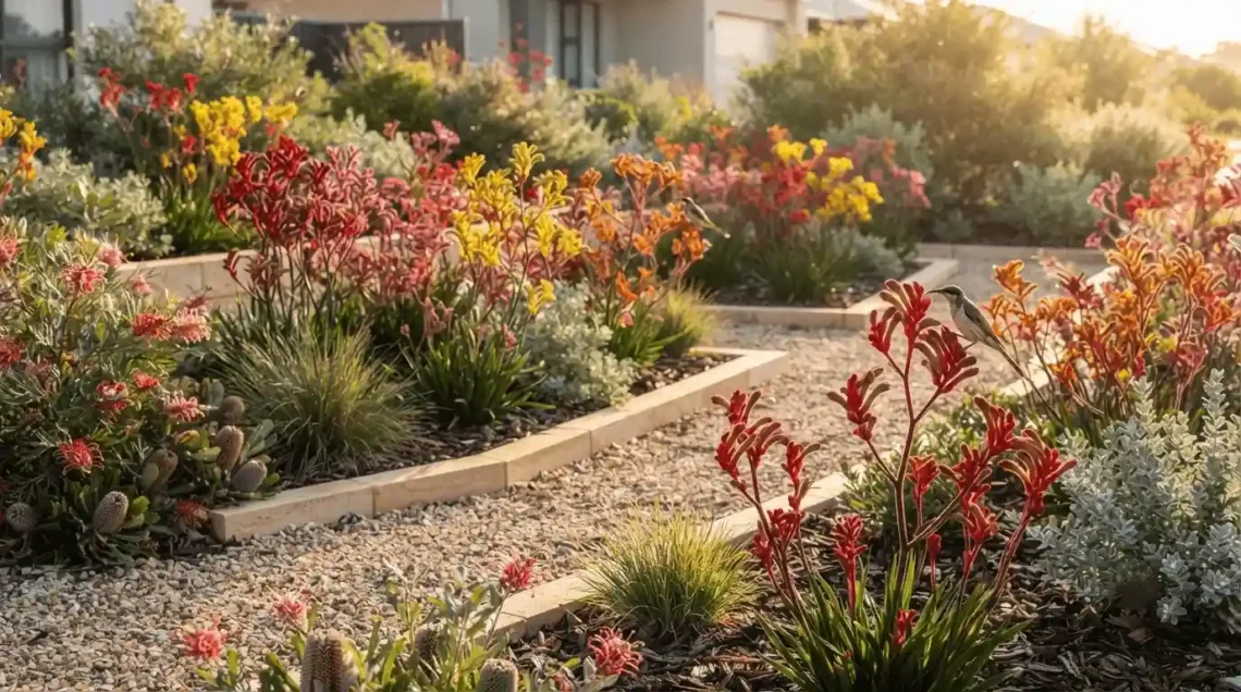 landscaping with kangaroo paws