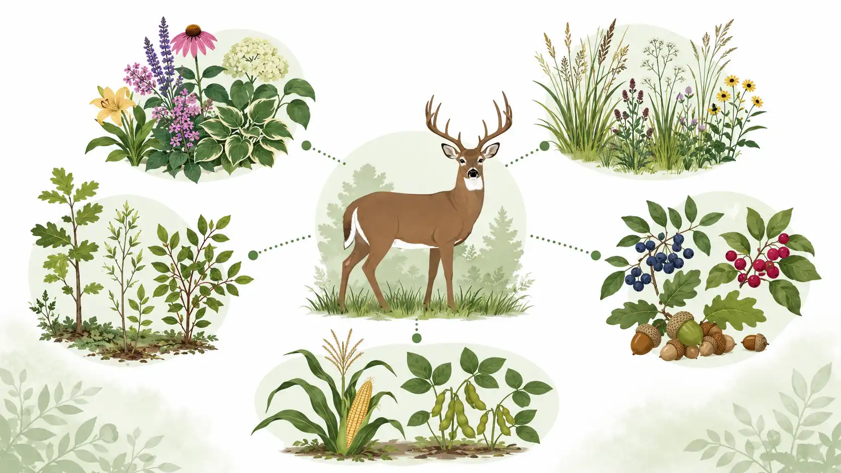 what plants do deer eat