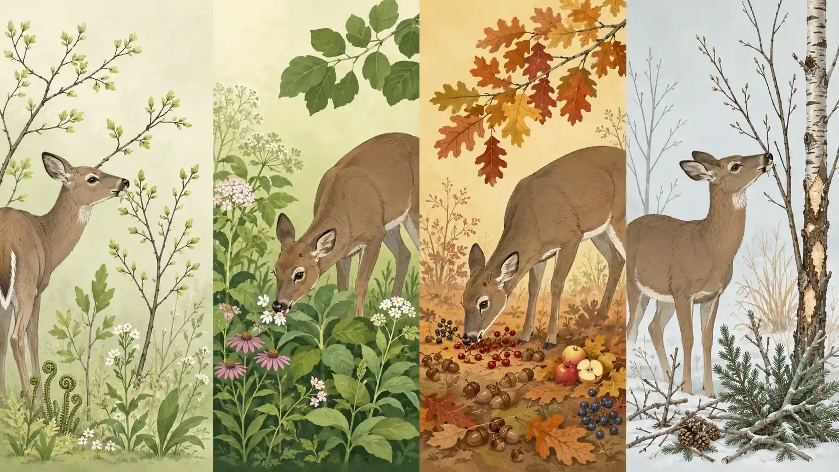 what plants do deer eat