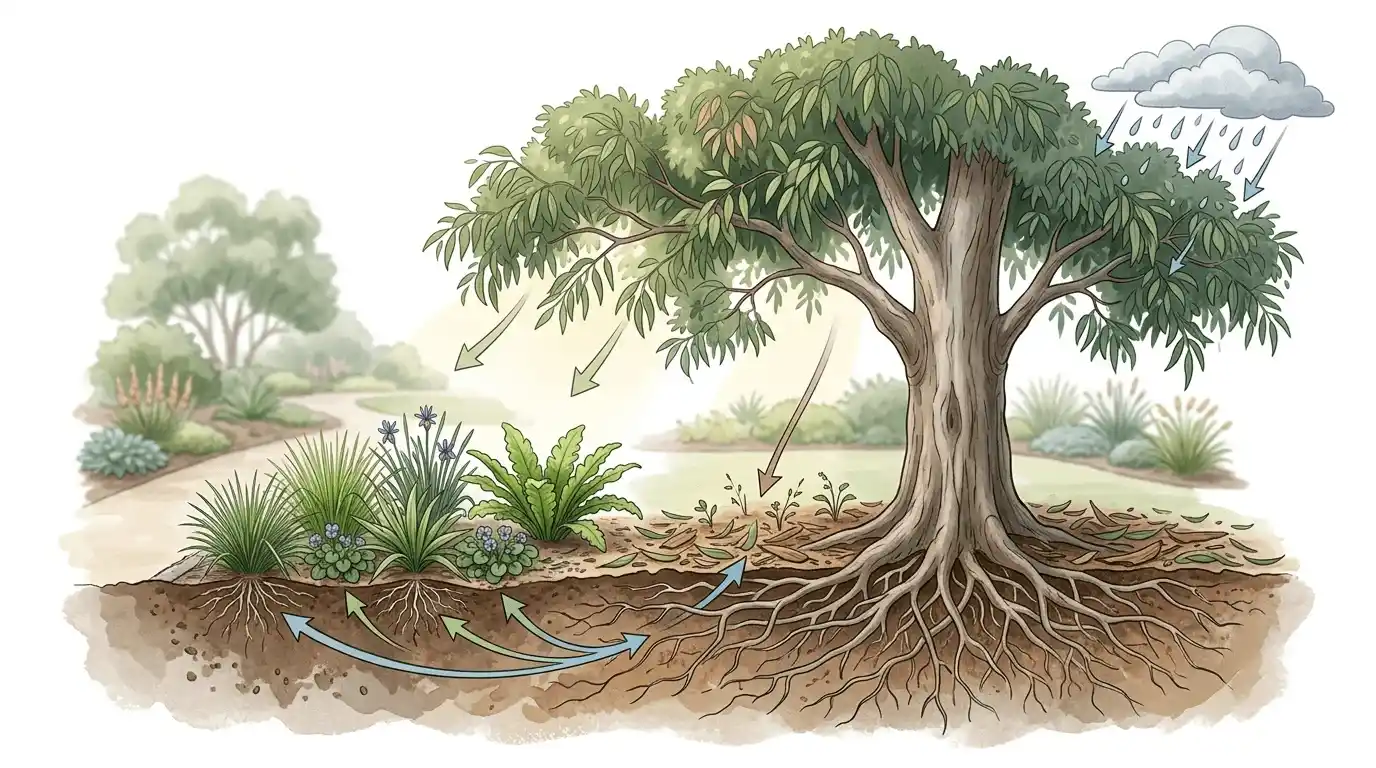 what to plant under trees australia