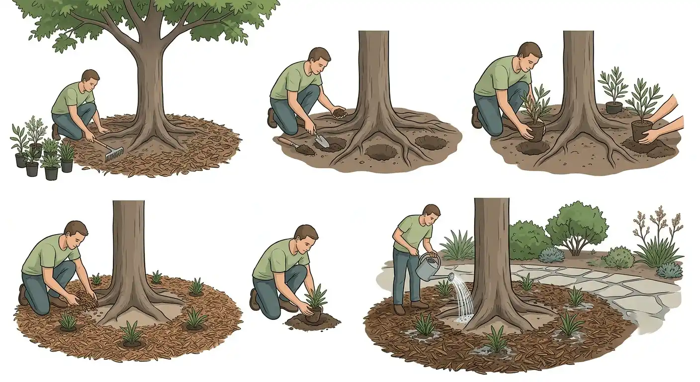 what to plant under trees australia