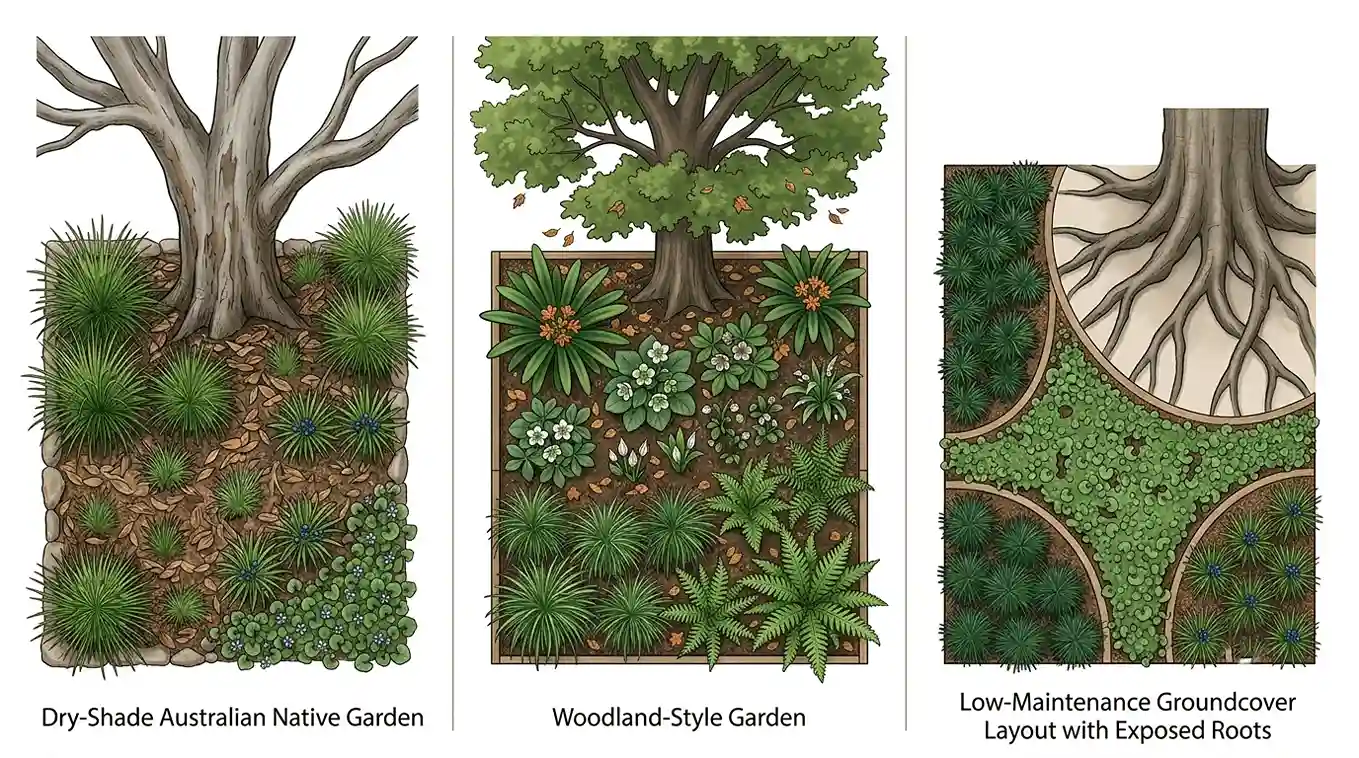 what to plant under trees australia