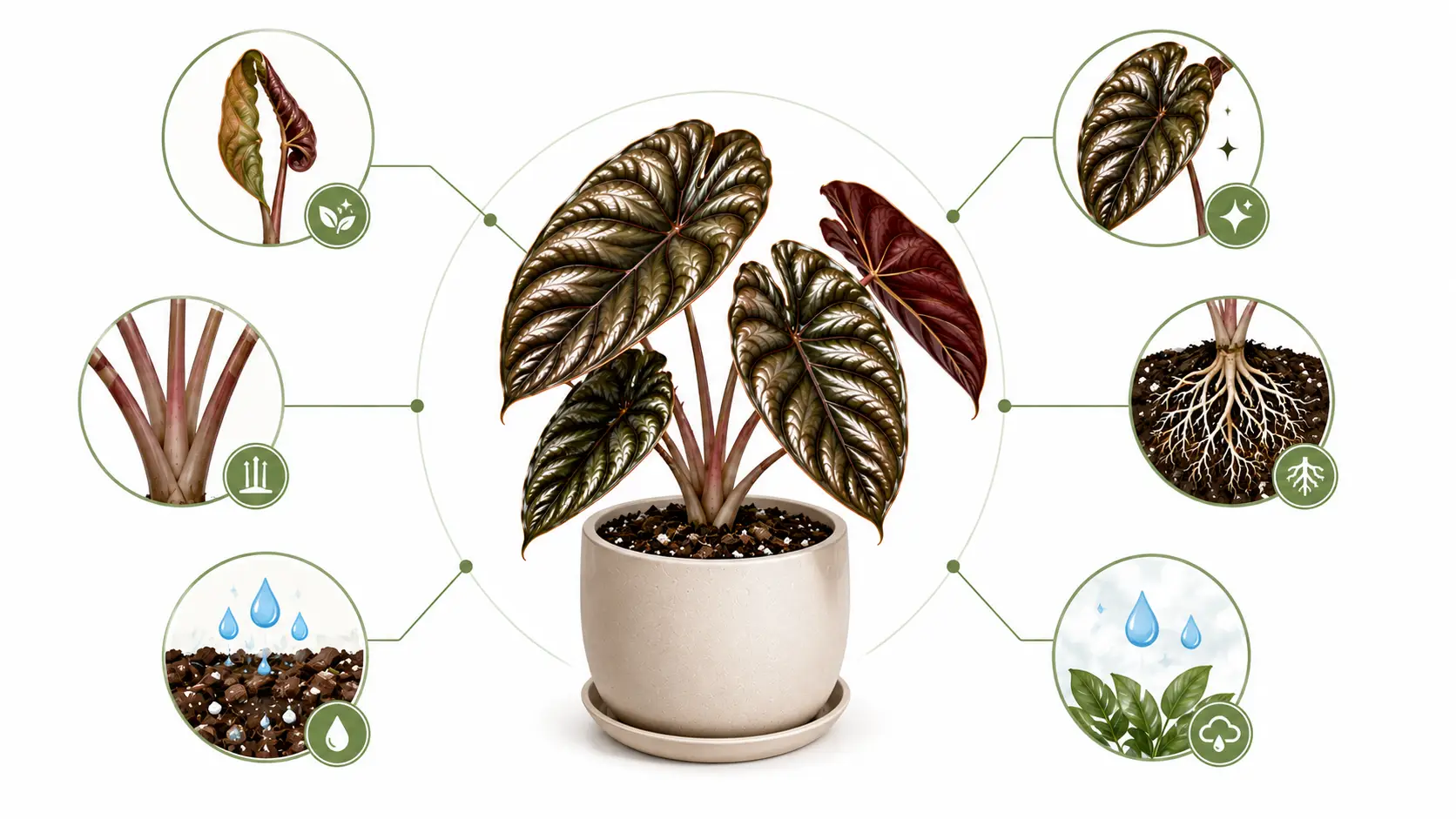alocasia cuprea red secret care
