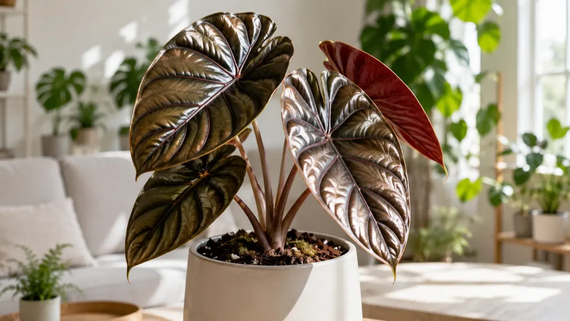 alocasia cuprea red secret care