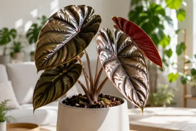 alocasia cuprea red secret care