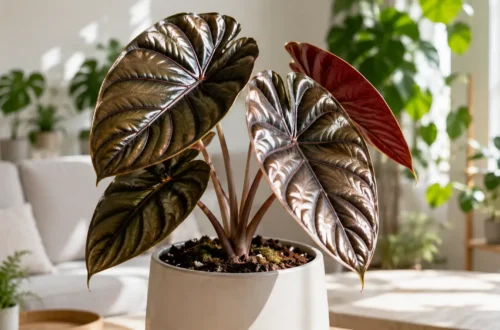 alocasia cuprea red secret care