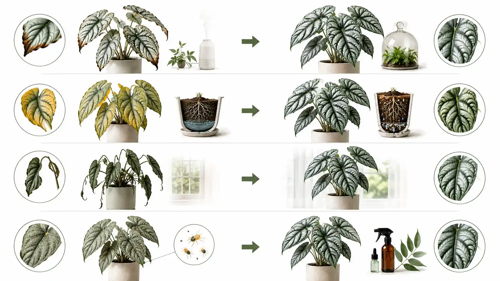 alocasia silver dragon care