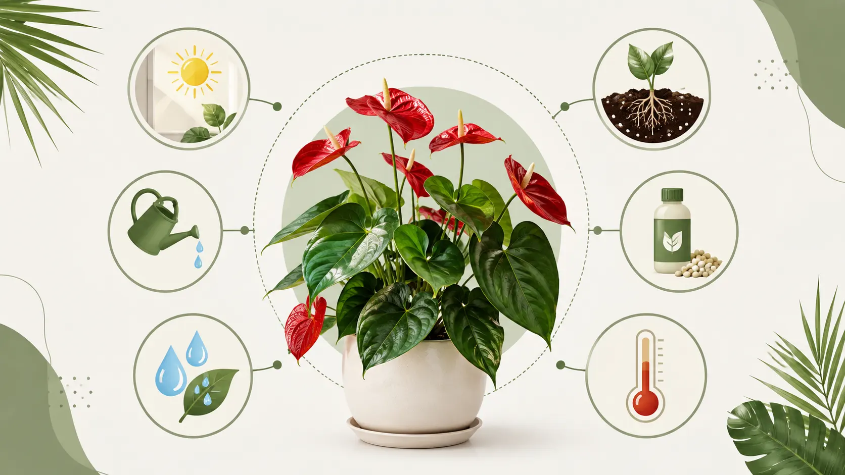 anthurium big red bird care