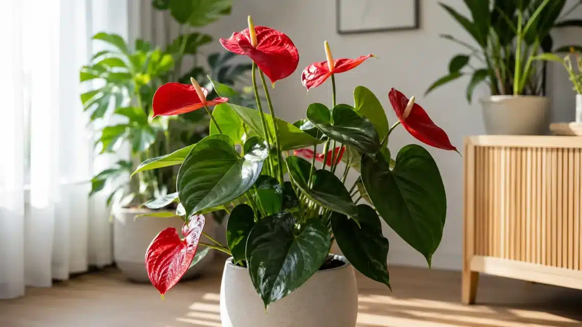 anthurium big red bird care