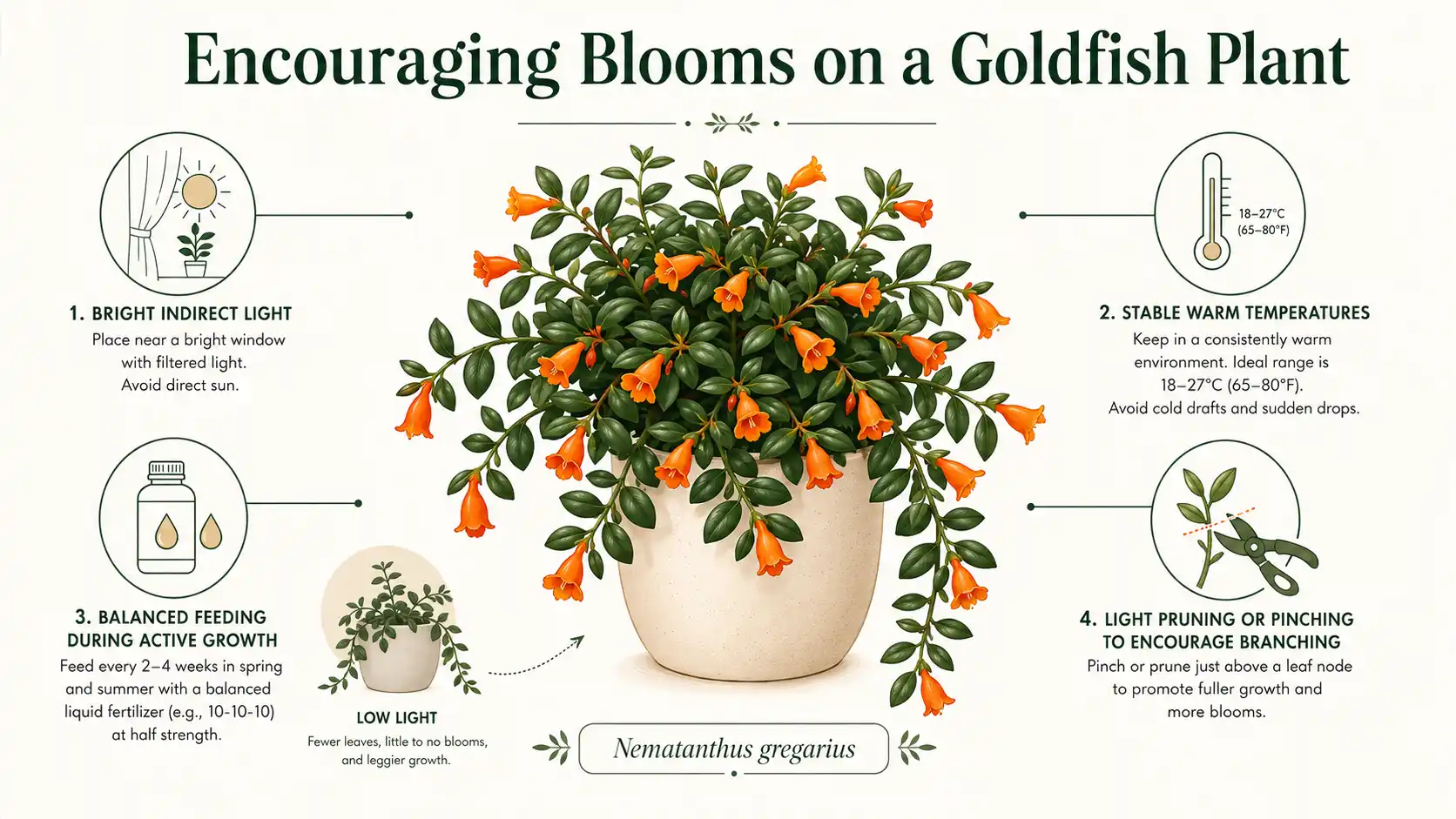 how to take care of goldfish plant